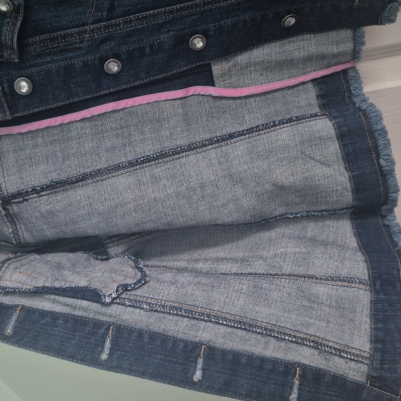 INC International Concepts Women's Denim Jacket - Dark Blue - Picture 5 of 6